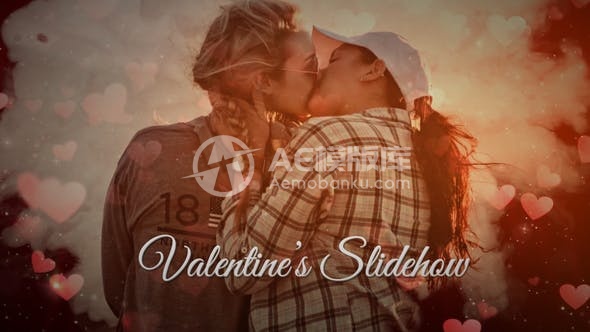 29680情人节幻灯片秀 AE模版