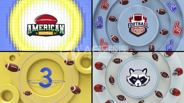 29683美式橄榄球倒计时4 AE模版