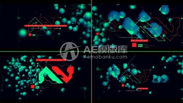 29694科技开场动画 AE模版
