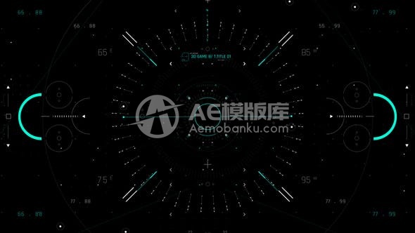 29704HUD屏幕小工具4的AE模版
