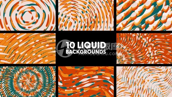 29711流体背景AE模版