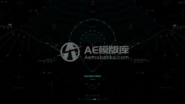 29723HUD屏幕小工具3 AE模版