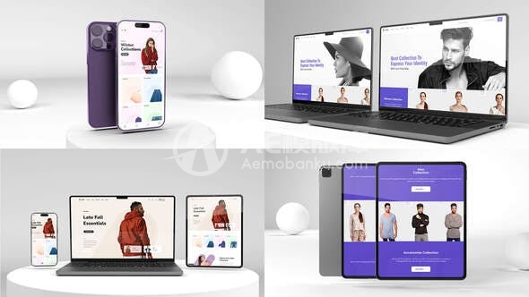 29728模拟网页宣传片 AE模板