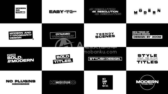 29739现代标题 2.0 | Adobe After Effects AE模板