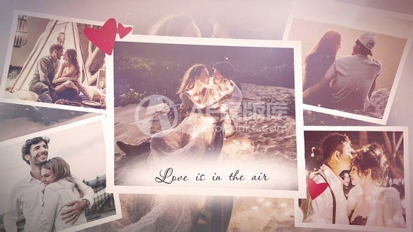 29742爱情幻灯片 AE模版