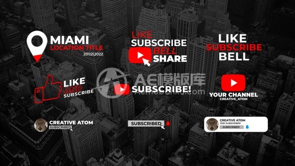 29747YouTube套装 | AE模版