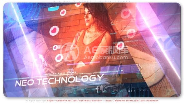 29750数字电影媒体开场 AE模版