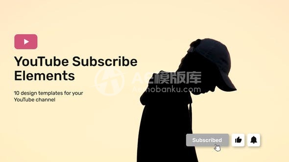 29768YouTube订阅元素 AE模板