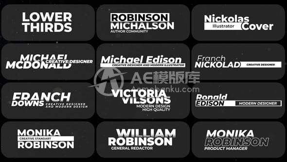 29784字幕标题 | AE模版