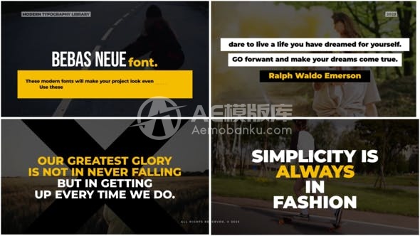 29815粗体标题  AE模版