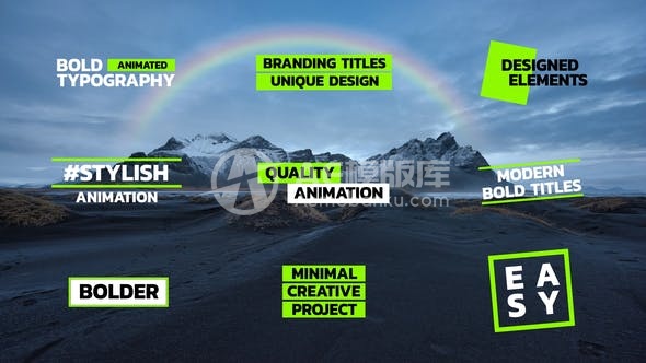 29817粗体标题 | AE模板