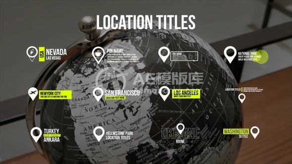 29821地点标题 1.0 | AE模版