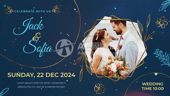 29829婚礼幻灯片 I 浪漫幻灯片 AE模版