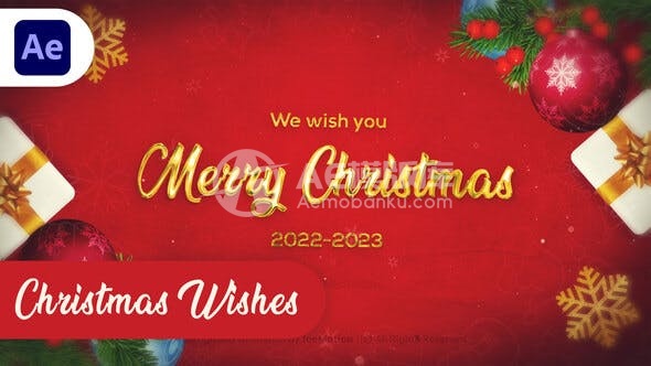 29836圣诞快乐祝福 || 圣诞标题 AE模版