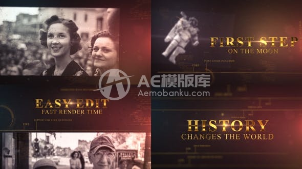 29839历史改变世界（AE模版）