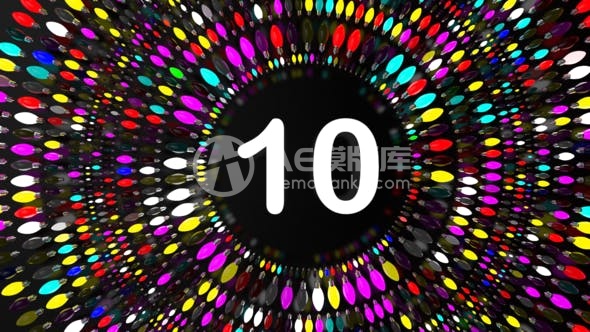 29841闪烁新年标志揭示 AE模版