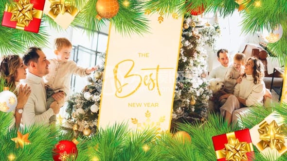 29850欢乐圣诞节幻灯片 AE模版