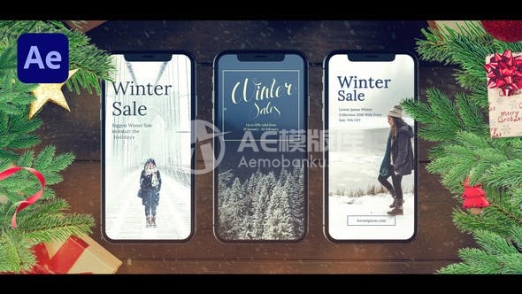 29855圣诞故事II AE模版