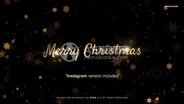 29856圣诞祝福AE模版