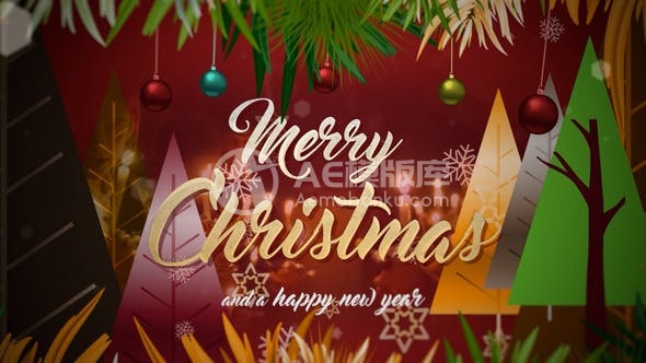 29870圣诞节的动画开场