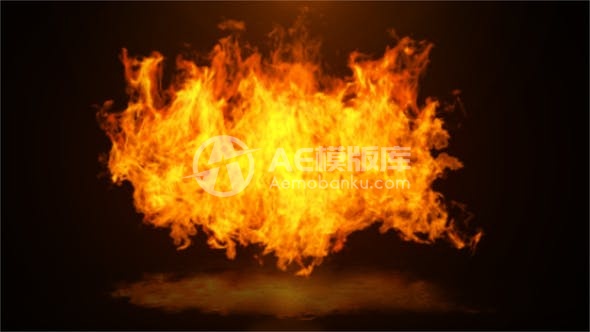 29873炽热火焰标识揭示- AE模版