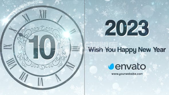 298782023新年倒计时 AE模版