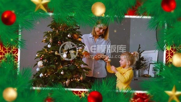 29886圣诞快乐幻灯片 AE模版