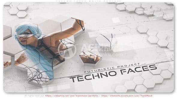 29904科技之脸白色计划 – AE模版