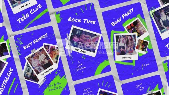 29906照片回忆故事 AE模板