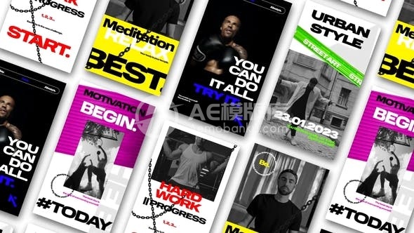 29909街头故事 AE模版