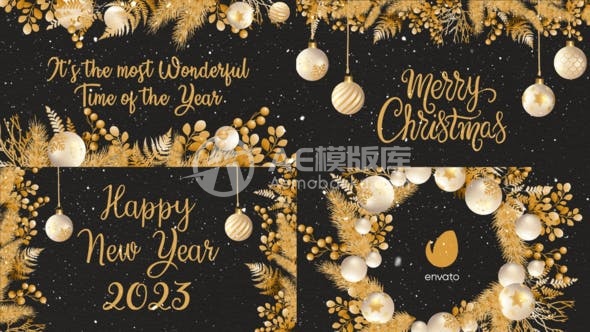 29918圣诞贺卡 AE模版