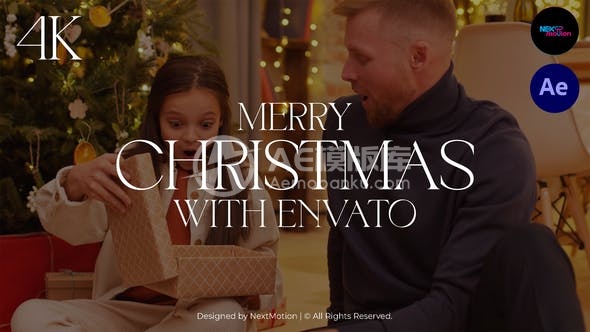 29922圣诞快乐与新年快乐宣传AE模版