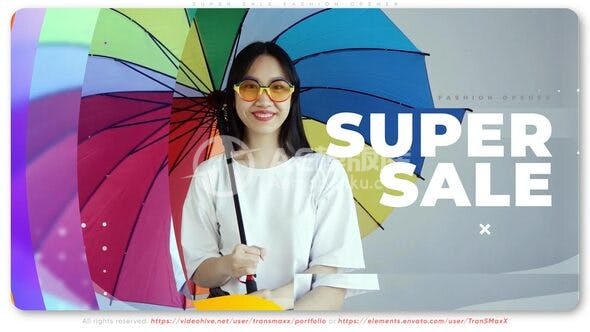 29925超级特卖时尚开场动画AE模版