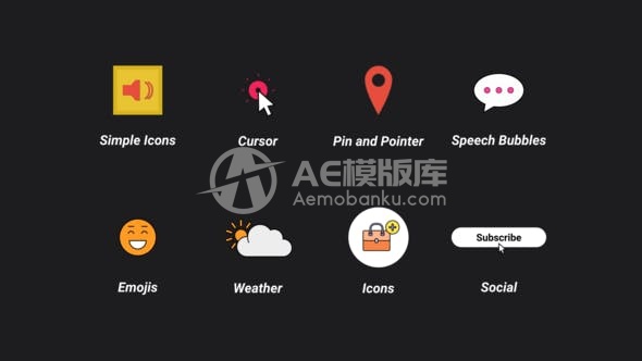 29926图标和元素-AE模版