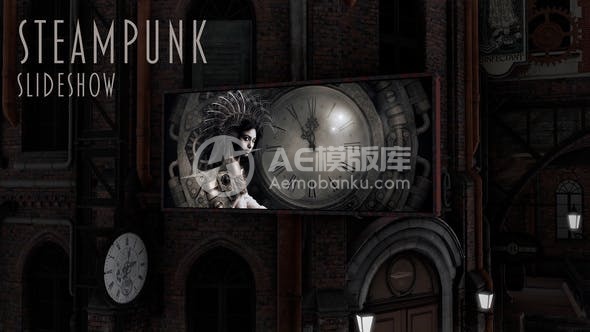 29942蒸汽朋克幻灯片展示AE模版
