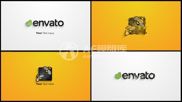 29946烟雾-logo揭秘  AE模板