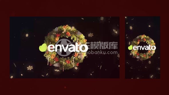 29949圣诞花环倒计时 AE模版