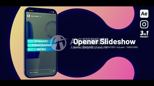 29953Instagram 开篇 幻灯片 AE模版