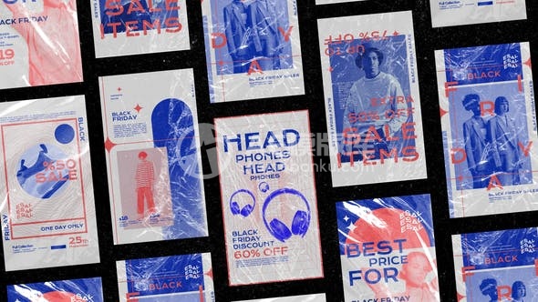 29974时尚城市促销海报与故事AE模版