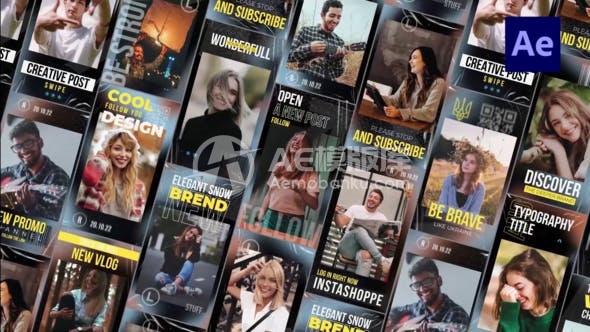 29987Instagram故事引入模板 AE模版