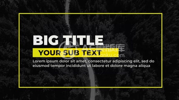 29992巨幕标题 AE模版