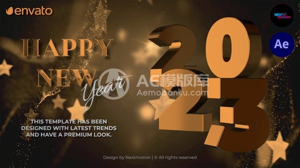 30005新年快乐引子 AE模版