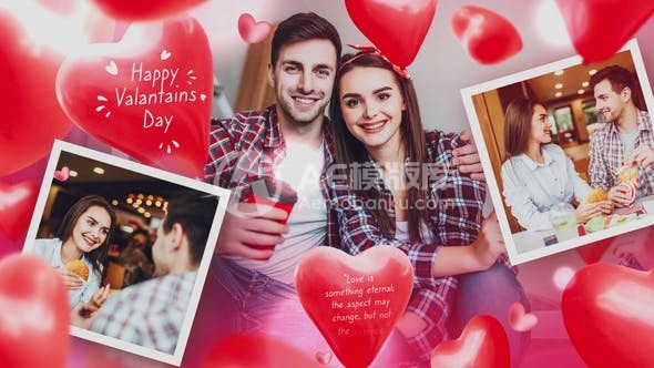 30006情人节特别贺卡 AE模版