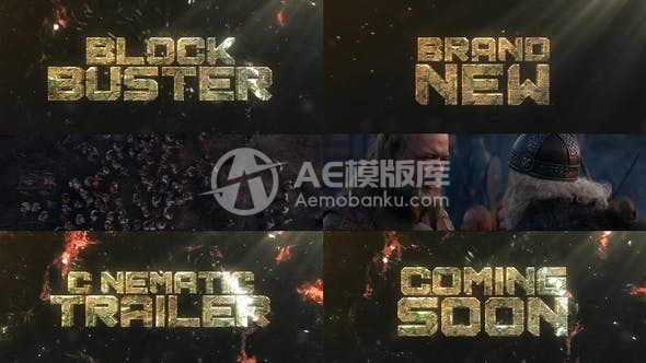 30008史诗巨制电影预告片 AE模版