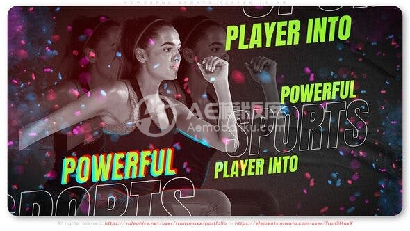 30010强悍运动员介绍 AE模版