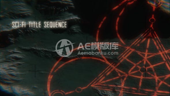 30026科幻片头序列 AE模版