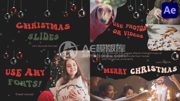 30027圣诞问候场景（适用于After Effects）AE模版