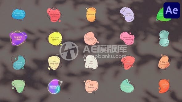 30033丰富多彩的标题效果——适用于After Effects的AE模版