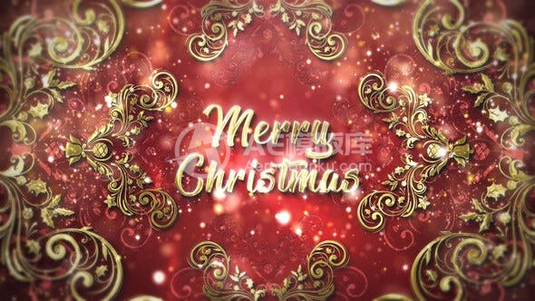 30034奢华圣诞节徽标AE模版