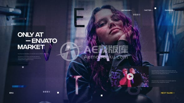 30047现代数字幻灯片 / 高科技企业展示 / IT技术 / 科幻开场动画 AE模版